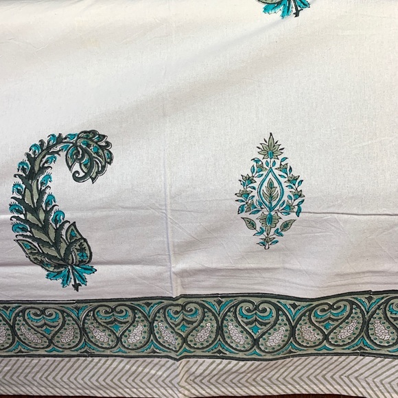 Indian Hand Block Print Cotton Flat sheet - Picture 7 of 10